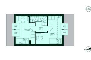 Reihenhaus auf drei Etagen Grundstück auch von der Gartenseite zugänglich mit Süd-Terrasse – 4349 Plaußig-Portitz, Leipzig – Vorschaubild 14