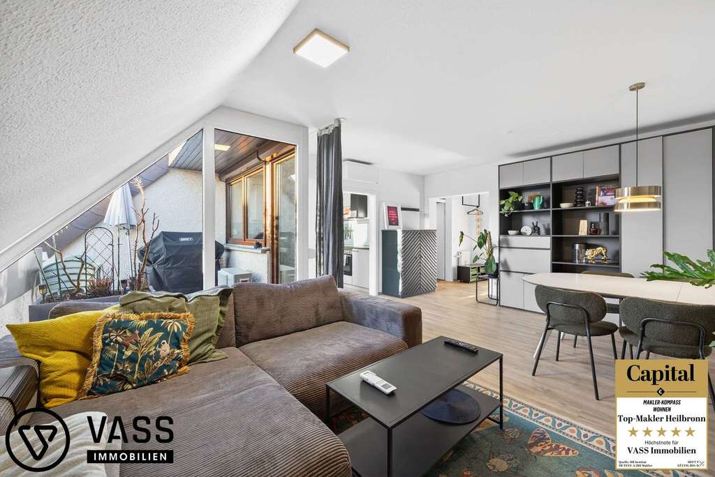 Immobilie in Untergruppenbach - Sanierte 2-Zimmer-Wohnung mit Stellplatz und Loggia in Untergruppenbach - Bild 3