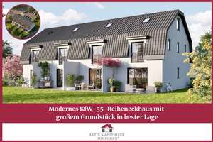Modernes KfW-55-Reiheneckhaus mit 
großem Grundstück in bester Lage
