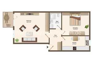 +++DRESDEN-REICK+++ 
Bezugsfreie, sehr helle 2-Zimmer-Wohnung mit Balkon im alten Dorfkern! – Dresden – Vorschaubild 4