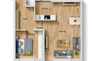 Attraktive 2-Zimmer-Wohnung mit Balkon und Garage – Die vollständige Adresse der Immobilie erhältst du vom Anbieter., 44379 Kirchlinde, Dortmund – Vorschaubild 8