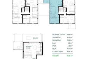SCHWIND IMMOBILIEN - "Das Ludwig" - exklusive 3-Zimmer-Neubau-Eigentumswohnung im Ludwigshöhviertel – Die vollständige Adresse der Immobilie erhältst du vom Anbieter., 64285 Bessungen, Darmstadt – Vorschaubild 11