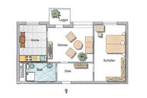 2,5 Raum Wohnung: Bezugsfertig - Frisch renoviert!