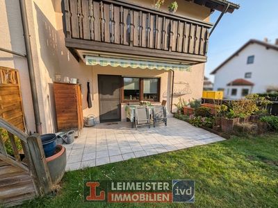Für Anleger! Vermietete Erdgeschoss Eigentumswohnung in ruhiger Lage mit Terrasse, 2 Garage & 2 Kell