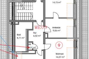 Helle und sanierte 2,5 Zimmer-DG-Wohnung mit Einbauküche *frei ab 01.08.26* – Die vollständige Adresse der Immobilie erhältst du vom Anbieter., 86157 Pfersee-Nord, Augsburg – Vorschaubild 2