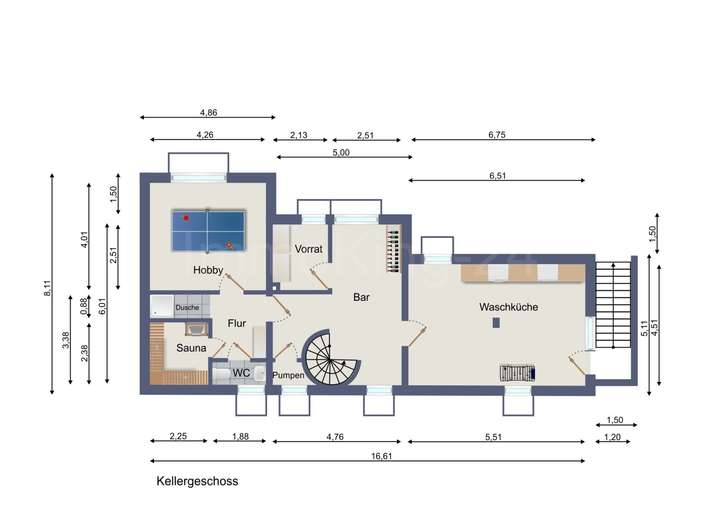 GRUNDRISS KELLERGESCHOSS