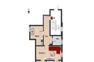 Wohnung mit besonderem Grundriss // 1.OG links – Heinrich-Heine-Str. 22, 38440 Stadtmitte (Ortsteil), Wolfsburg – Vorschaubild 5