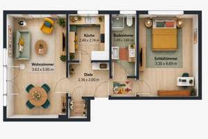 Eigennutzung o. Kapitalanlage - sanierte 2-Zimmer-Wohnung | ruhig | fußläufig zum Stadtpark – Die vollständige Adresse der Immobilie erhältst du vom Anbieter., 22297 Winterhude, Hamburg – Vorschaubild 1