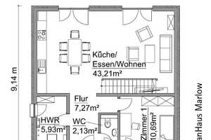 Raum für Stil und Leben – Ihre Stadtvilla in Großkayna mit ScanHaus – Saalekreis – Vorschaubild 3