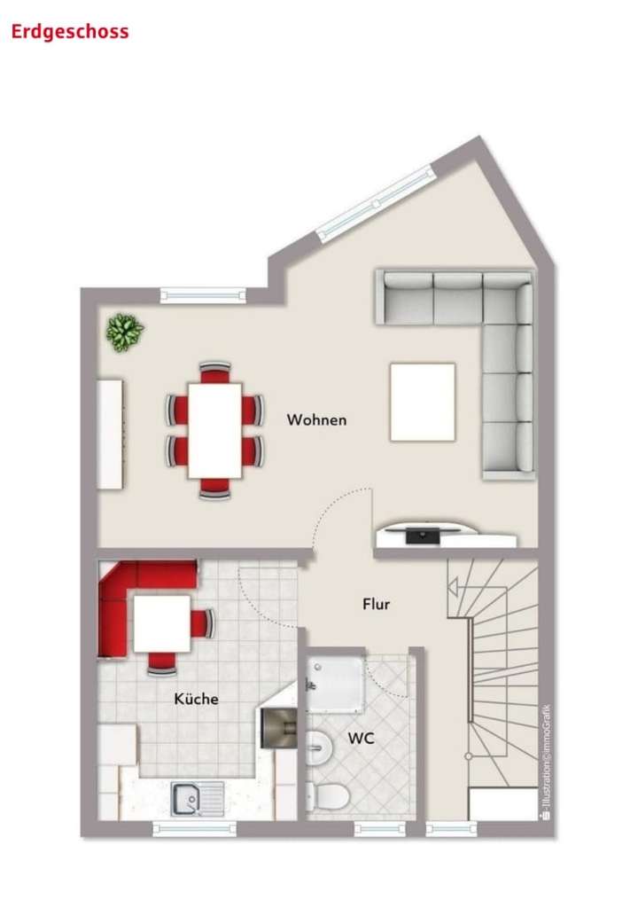 Immobilie in Busdorf - Renoviertes Reihenendhaus mit 3 Zimmern in Busdorf - Bild 4