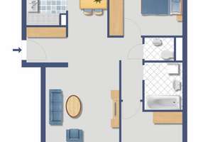 *VERMIETET!* Stuttgart-Plieningen, toll geschnittene 3,5-Zimmer Wohnung mit Balkon! – Filderhauptstraße 215, 70599 Chausseefeld, Stuttgart – Vorschaubild 5
