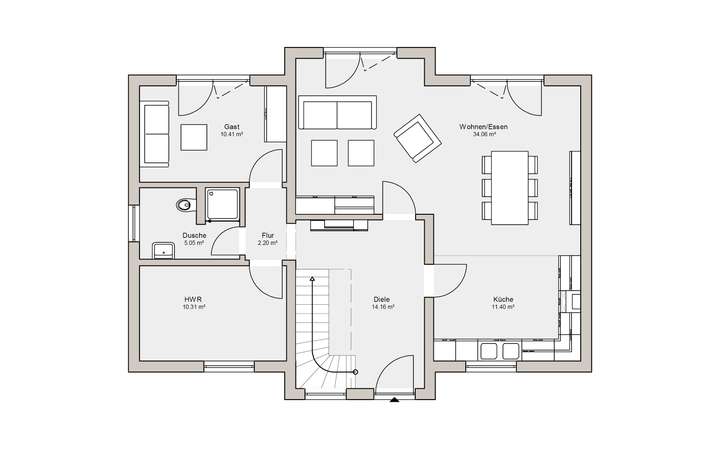 Grundriss Erdgeschoss