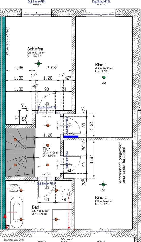 Grundriss Obergeschoss