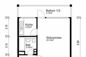 Möbliertes Design-Studio mit Loggia & High-Speed-Internet – Gulbranssonstraße 43, 81477 München – Vorschaubild 5
