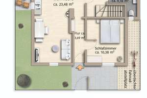 Charmantes Wohnungskonzept mit besonderem Flair – 2,5 ZKB freistehendes Haus - Pendlerlage in Mering – Die vollständige Adresse der Immobilie erhältst du vom Anbieter., 86415 Mering – Vorschaubild 15