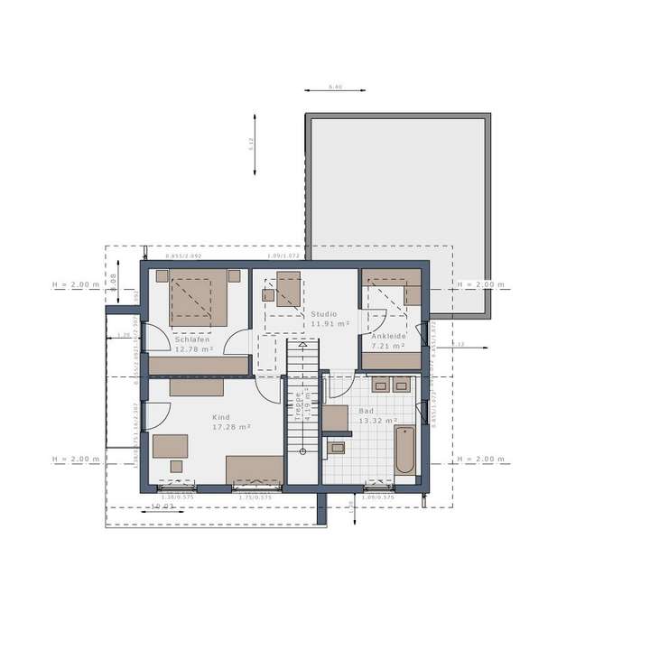 Grundriss Obergeschoss