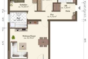 Lichtdurchflutete, sehr gut geschnittene 3-Zimmer-Wohnung in Seefeld-Hechendorf am Pilsensee – Inninger Straße 13 A, 82229 Seefeld – Vorschaubild 21