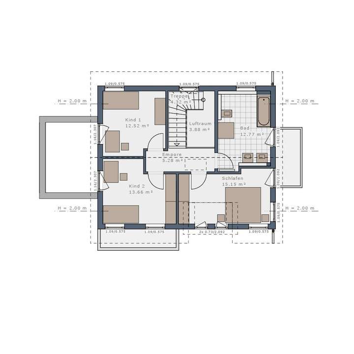 Grundriss Obergeschoss