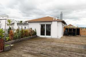 100qm Dachterasse mit Blick über Dresden / 3-Zimmer-Maisonette-Wohnung mit Balkon und EBK – Hepkestraße 115b, 1277 Striesen-Ost, Dresden – Vorschaubild 14