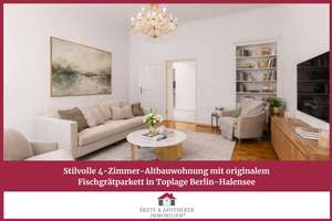 Stilvolle 4-Zimmer-Altbauwohnung mit originalem Fischgrätparkett in Toplage Berlin-Halensee!
