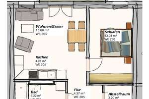 Erstbezug: barrierefreie 2-Raum-Wohnung mit EBK & Balkon – Johannes-Göderitz-Straße 81/82, 39130 Neu Olvenstedt, Magdeburg – Vorschaubild 9
