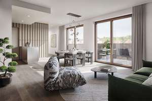 Elegante 3-Zimmer-Residenz im L’ISAR – mit Balkon zum Innenhof und Loggia zur Isar
