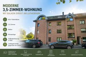 Moderne 3,5-Zimmer-Wohnung mit Balkon direkt am Lutherpark |86qm – Schillerstraße 103, 47198 Alt-Homberg, Duisburg – Vorschaubild 1
