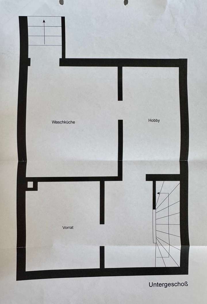 schematischer Grundriss Keller