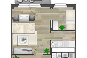 1-Raum-Wohnung mit Balkon nahe Schloßteich – Nordstr. 4, 9113 Zentrum, Chemnitz – Vorschaubild 6