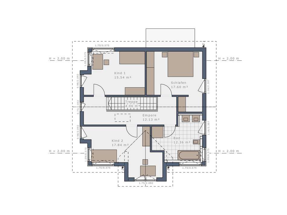 Grundriss Obergeschoss
