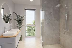 PURE - Erstbezug, hochwertig ausgestattete barrierefreie 4 Zimmer Wohnung, Parkett, Aufzug, TG