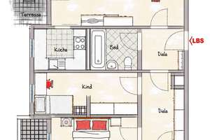 Vermietete Erdgeschosswohnung mit Terrasse und Stellplatz in Koblenz! – Die vollständige Adresse der Immobilie erhältst du vom Anbieter., 56072 Metternich, Koblenz – Vorschaubild 6