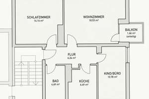 Frisch renoviert & einzugsbereit: Helle, moderne Wohnung mit Balkon und Tageslichtbad – Lessingstr. 10, 38226 Lebenstedt, Salzgitter – Vorschaubild 20