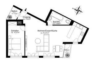 AIGNER - Rarität beim Kaiserplatz: Neuwertige 3-Zimmer-Wohnung mit 2 Balkonen und Innenhoflage – Die vollständige Adresse der Immobilie erhältst du vom Anbieter., 80803 Neuschwabing, München – Vorschaubild 10