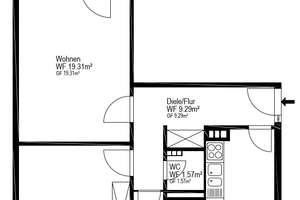 Jetzt investieren: ideal geschnittene 2-Zimmerwohnung in Rheinnähe zu verkaufen! – Die vollständige Adresse der Immobilie erhältst du vom Anbieter., 51143 Zündorf, Köln – Vorschaubild 14