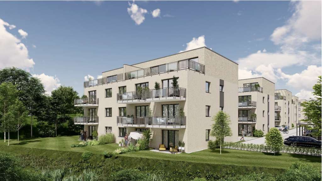 Immobilie in Klingenmünster - Neubau von 5 MFH an der Pfinz, Energiestandard Effizienzhaus EH40+ mit Gütesiegel QNG - Bild 0