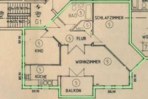 Frisch renovierte 3-Zimmer-Wohnung mit Balkon – Mühlenstraße 44, 18119 Seebad Warnemünde, Rostock – Vorschaubild 2