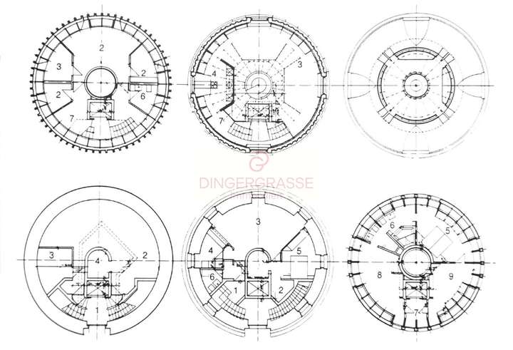 Grundriss - vier Wohnebenen