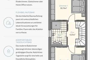 Neubau / Erstbezug: Großzügige Doppelhaushälfte in Bad Friedrichshall – Die vollständige Adresse der Immobilie erhältst du vom Anbieter., 74177 Bad Friedrichshall – Vorschaubild 4