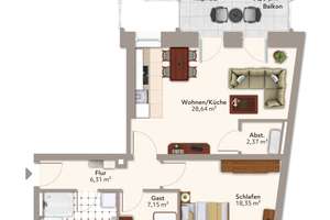 Elbnahe 3-Raum-Wohnung mit Balkon und viel Tageslicht – Alt Salbke 67, 39122 Salbke, Magdeburg – Vorschaubild 14