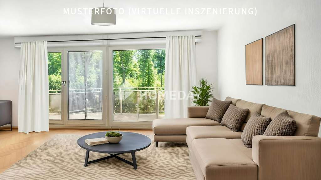 Großzügige 3-Zimmer-Wohnung mit 2 Balkonen und Tiefgaragenstellplatz – stilvoll wohnen am Waldrand