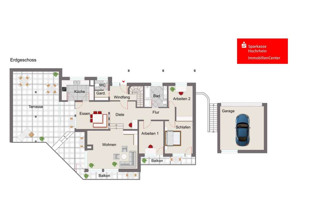 Immobilie in Jestetten - Viel Platz für Ihre Wohnträume - Raumwunder in Jestetten mit Garten und separater Einliegerwohnung - Bild 4