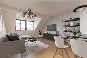 Freie 2 Zimmer DG-Altbauwohnung, optional mit Stellplatz, im Waldstraßenviertel