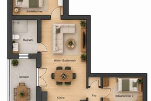 Neubau-3-Zimmer Souterrain Wohnung in TOP Lage  – 53340 Meckenheim – Vorschaubild 2