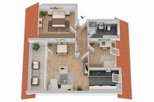 Modernisierte 3-Zimmer DG-Wohnung in ruhiger Seitenlage der Piusallee -  vermietet – Die vollständige Adresse der Immobilie erhältst du vom Anbieter., 48147 Rumphorst, Münster – Vorschaubild 14