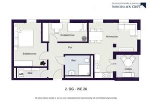 3-Raum-Wohnung mit weißem Wohnberechtigungsschein – Am Künstlerbogen 2, 4349 Plaußig-Portitz, Leipzig – Vorschaubild 2