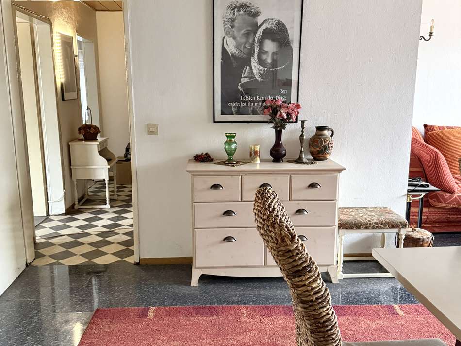 Blick aus Wohnen in Diele