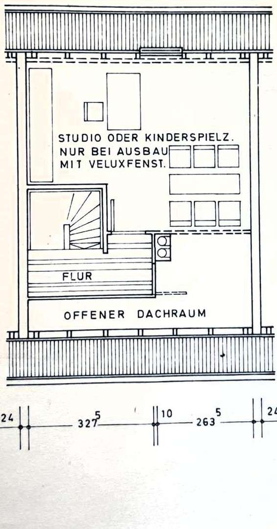 Grundriss Dachgeschoß