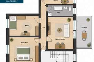 Helle 3-Zimmer-Wohnung mit Südbalkon und Einbauküche – 39112 Sudenburg, Magdeburg – Vorschaubild 18