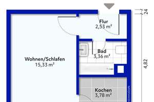 Freie 1-Zimmer-Wohnung im Stuttgarter Osten mit Potenzial – Die vollständige Adresse der Immobilie erhältst du vom Anbieter., 70190 Stöckach, Stuttgart – Vorschaubild 10